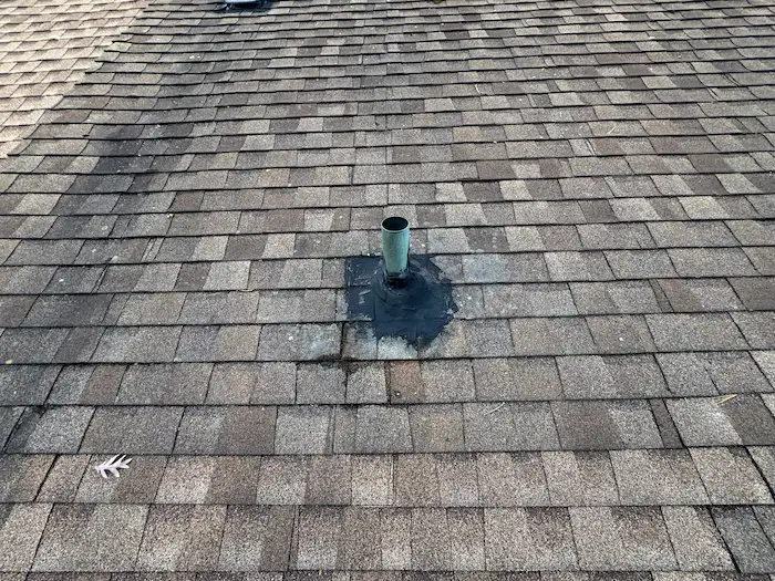 Roof pipe flange repair Damage